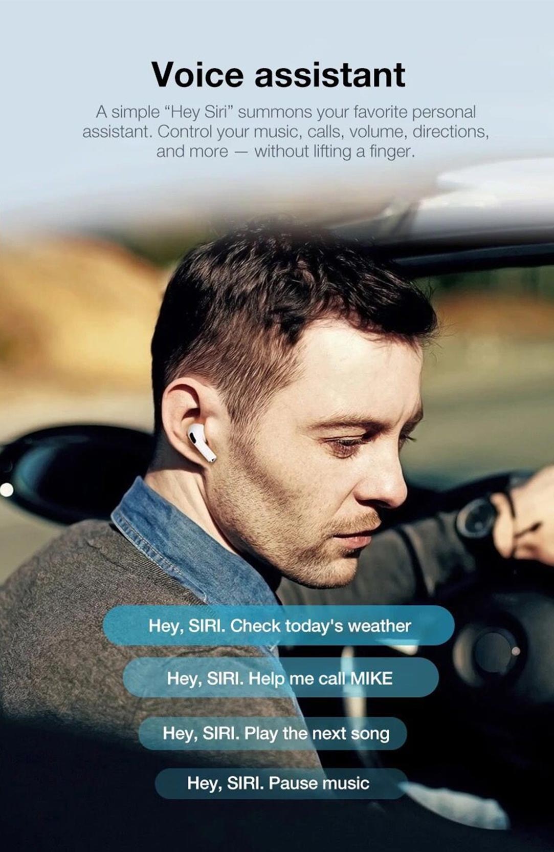 Air Pro Wireless Bluetooth Earphone Active Noise Cancellation