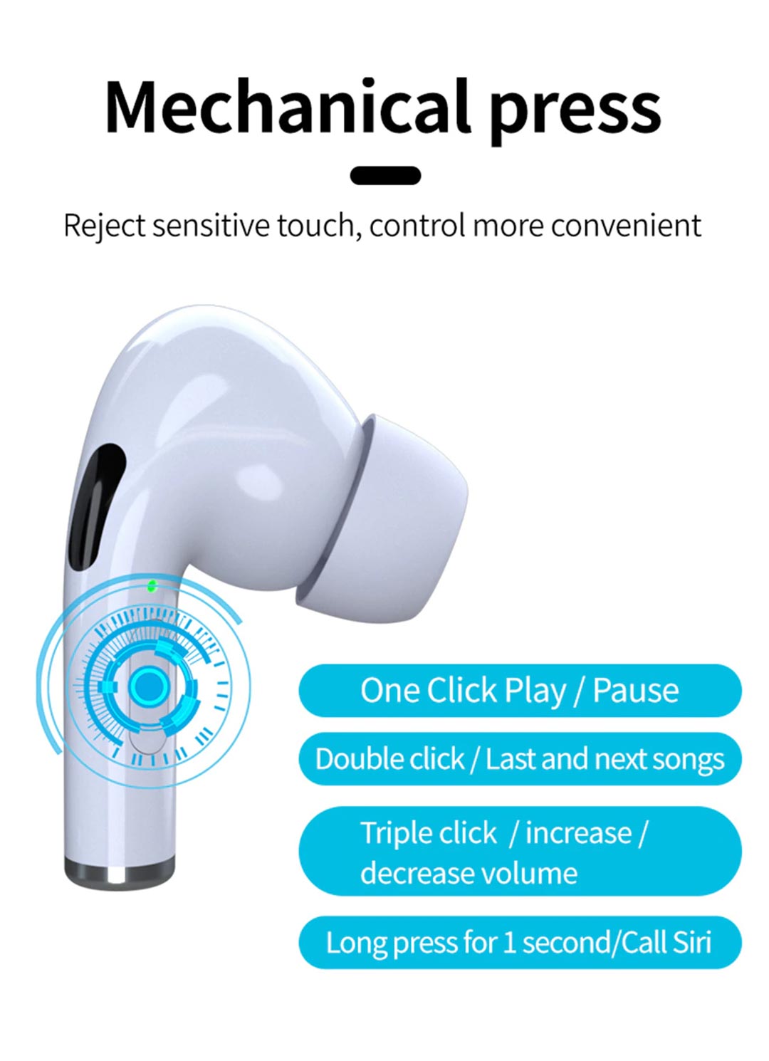 Air Pro Wireless Bluetooth Earphone Active Noise Cancellation