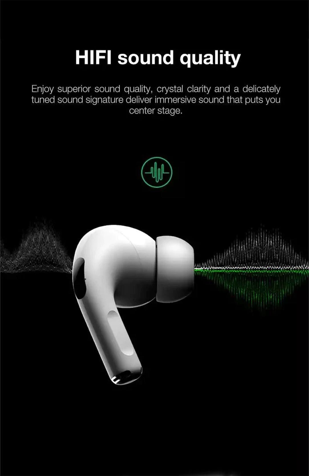 Air Pro Wireless Bluetooth Earphone Active Noise Cancellation