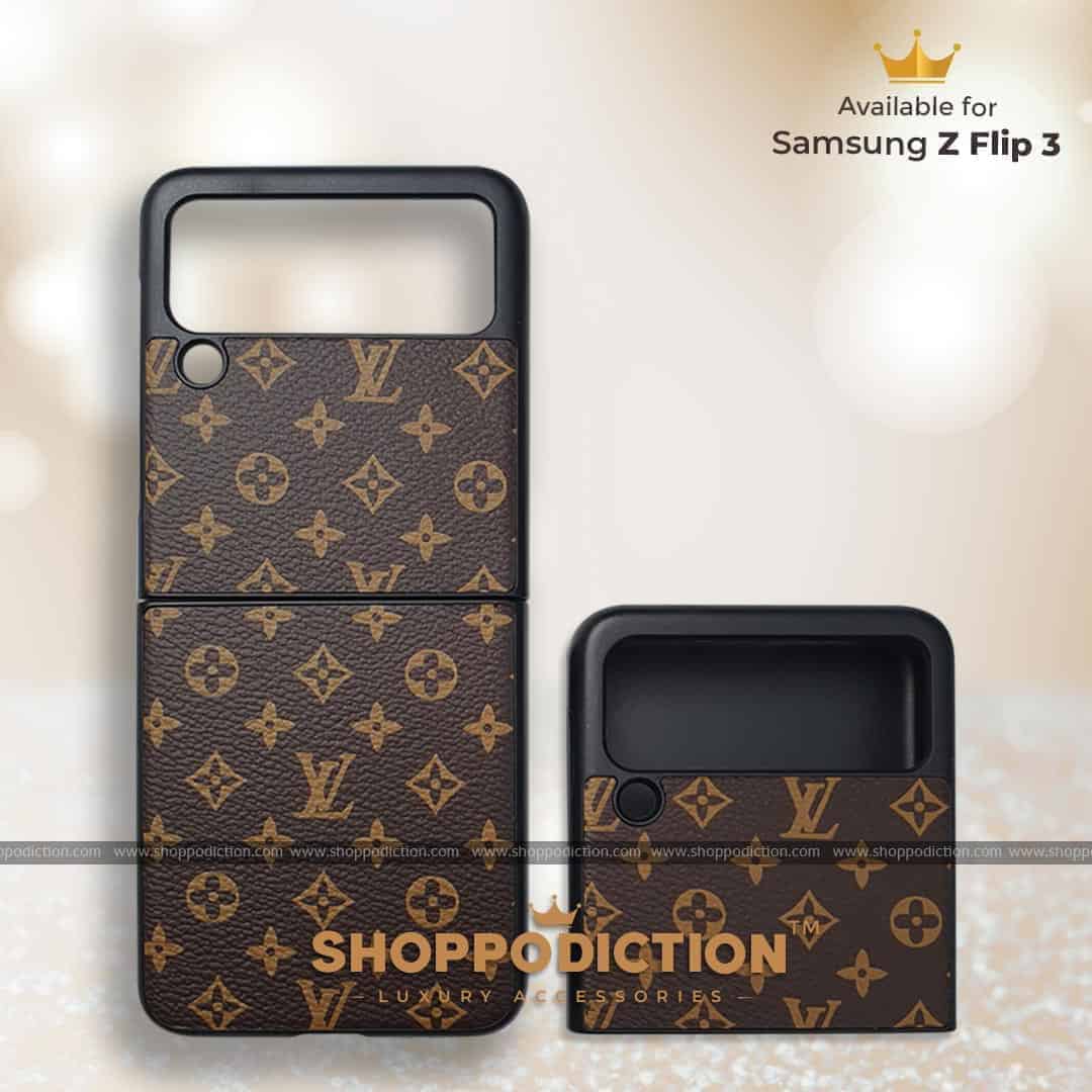 Samsung Z Flip 3 Premium Fancy Case LV Design Gucci Design leather and Many  more, By Cover & case Nepal