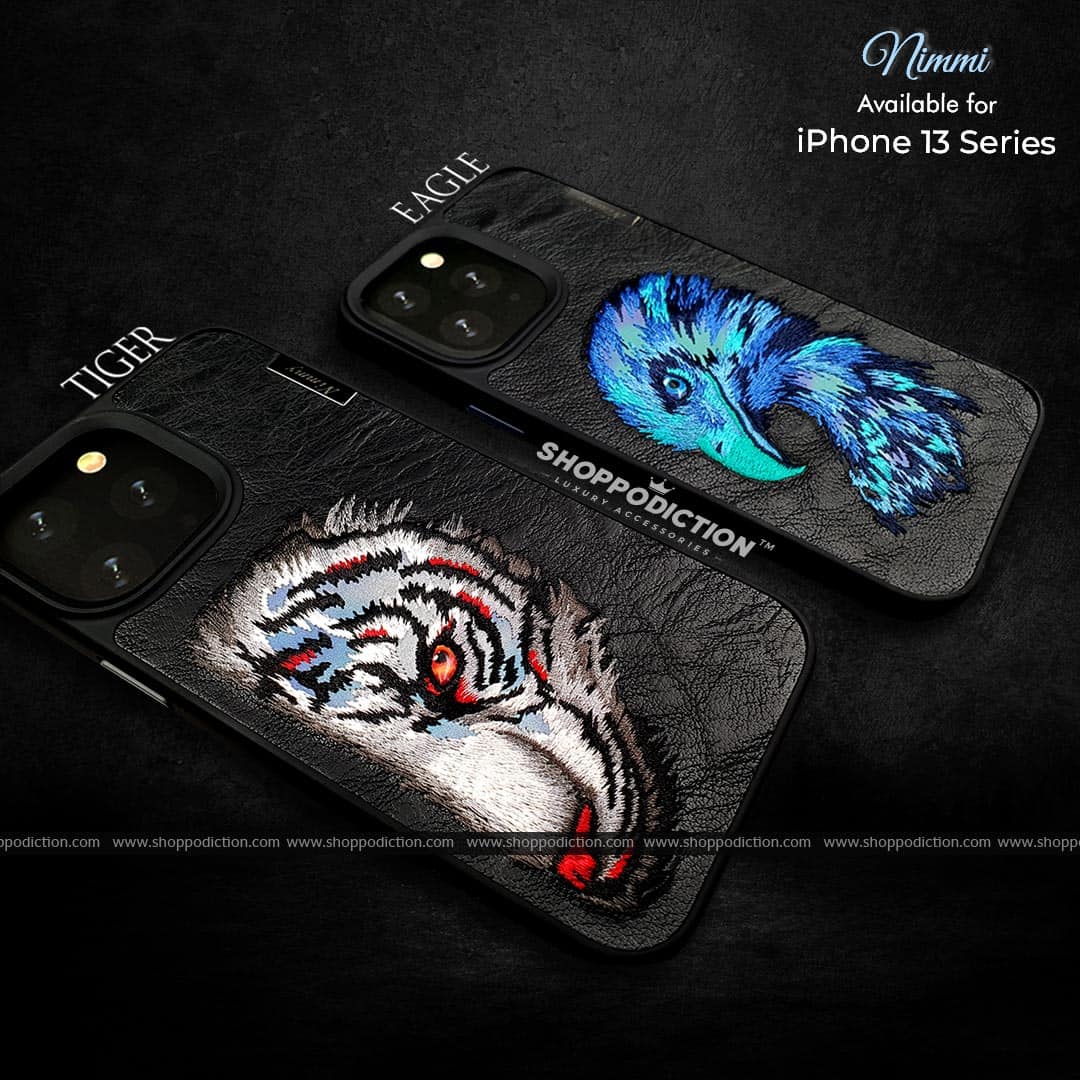 NIMMY 3D Embroidery Leather Case
