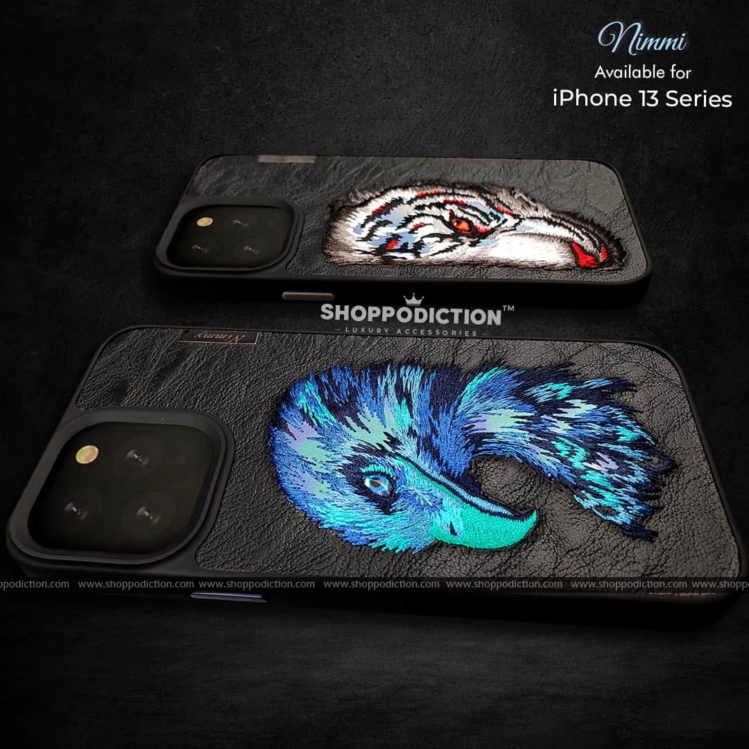 NIMMY 3D Embroidery Leather Case