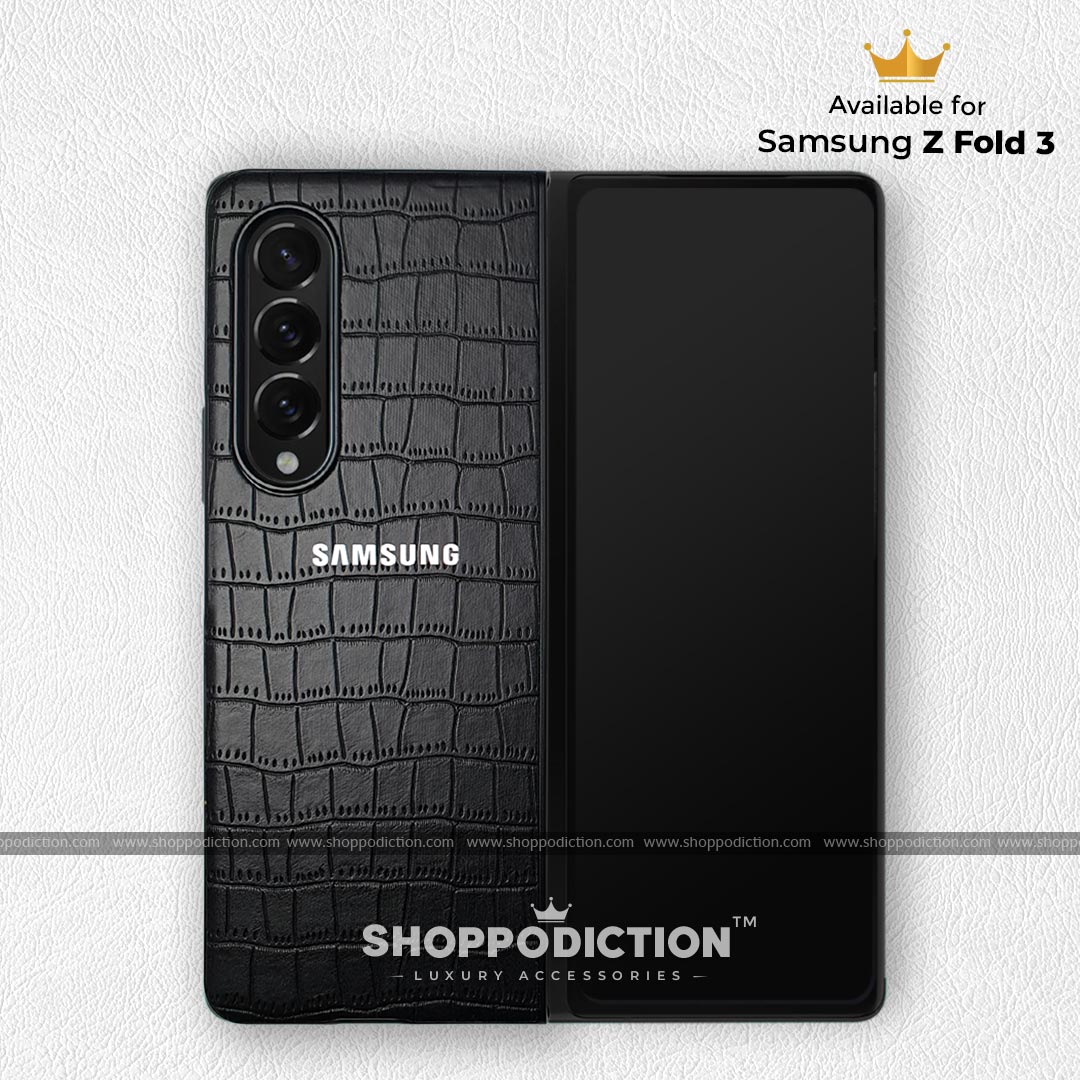 Croco Leather Series Samsung Z Fold 3