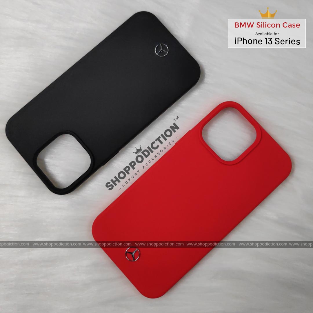 BMW Silicone Velvet Touch Case for iPhone 13 Series