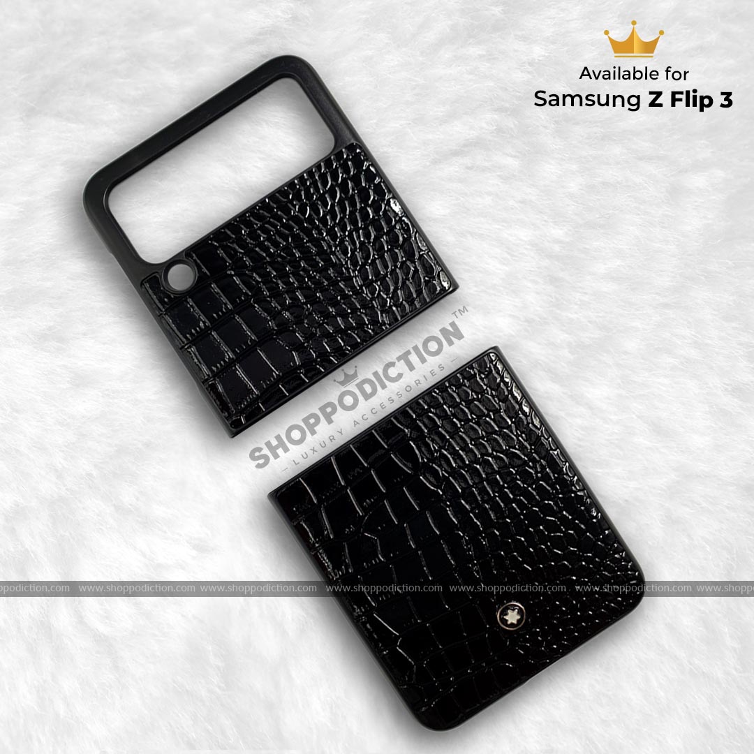 Mont Blanc Leather Case for Samsung Z Flip 3